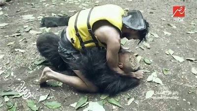 لاعب الزمالك يعتدي بالضرب على رامز جلال.. والأخير: “فين جزمتك يافرجاني” (فيديو)