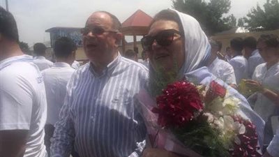 استقبال بالمزمار البلدي والورود للمنتخب الأوليمبي في أوزبكستان (صور)