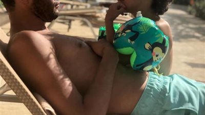 محمد النني يهنئ لوكا بعيد ميلاده (صورة)