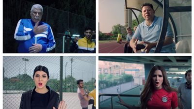 ساخرين من رضوى الشربيني.. حسن شحاتة ورضا عبد العال وشيما صابر يدعمون المنتخب بأغنية “راب” (صور وفيديو)