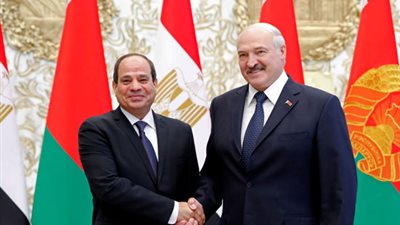 قمة بين الرئيس السيسي ونظيره البيلاروسي فى العاصمة مينسك
