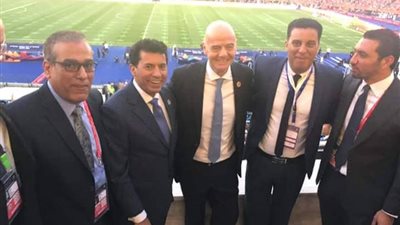 وصول رئيس “الفيفا” إلى ستاد القاهرة الدولي (صور)