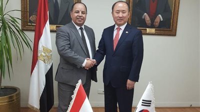 وزير المالية يبحث مع وفد كورى تعزيز التعاون الاقتصادى