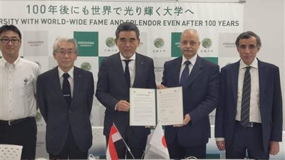 بين جامعتي هيروشيما والجلالة.. السفير المصري في اليابان يشهد توقيع مذكرة تفاهم لإنشاء مركز السلام 