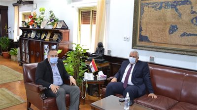 رئيس جامعة الإسكندرية يستقبل محافظ الوداى الجديد لبحث سبل التعاون