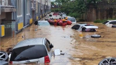 الأسوأ قادم.. فيضانات مدمرة تهاجم كوريا الشمالية حتى 10 أغسطس