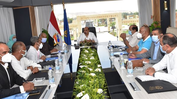 محافظ أسوان مع اعضاء