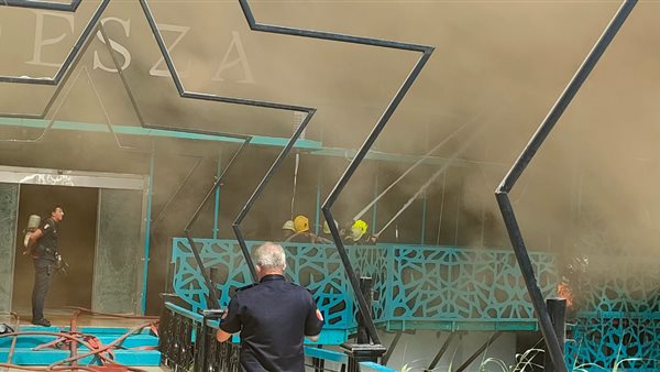 حريق مركب عمرو الخيام