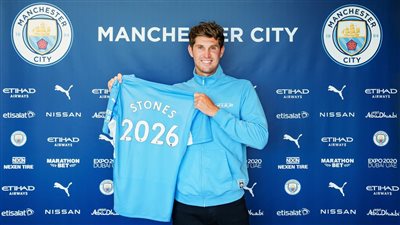 رسميًا مانشستر سيتي يعلن تجديد عقد جون ستونز لمدة 5 سنوات «صور»