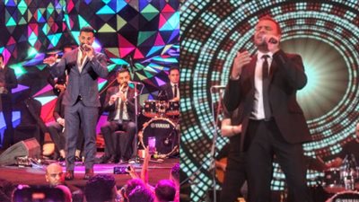 رامي صبري وأحمد سعد يشعلان حفلًا تحت شعار كامل العدد «صور»
