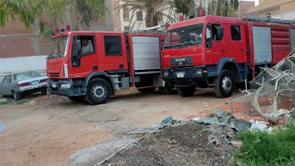 حريق بثلاجة حفظ فاكهة