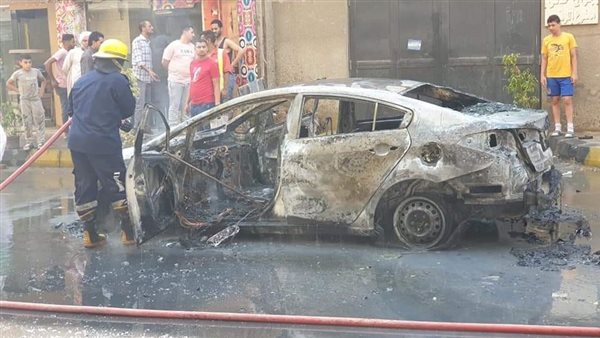 تفحم سيارة في العشرين