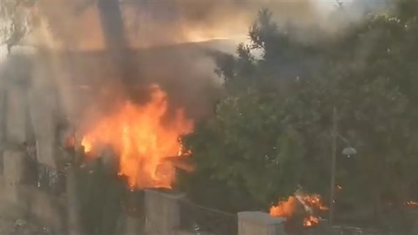 حريق مزرعة فاكهة