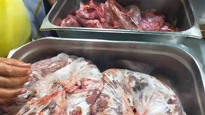 ضبط 72 كيلو دواجن وكبدة ولحوم فاسدة مذبوحة خارج المجازر بالغربية 