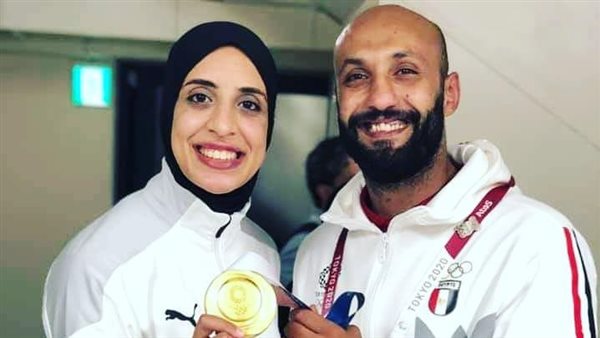 فريال أشرف ومدربها