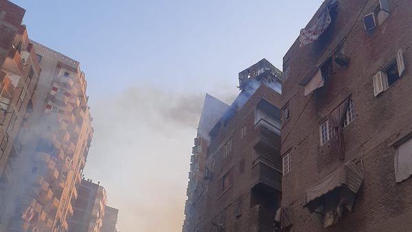 حريق بشقة بشبرا الخيمة