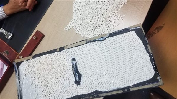 المضبوطات بحوزة رجال