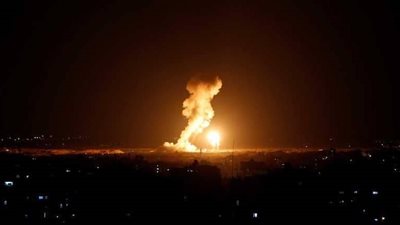 قصف إسرائيلي على مناطق بقطاع غزة 