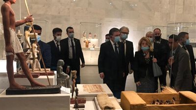 المتحف القومي للحضارة يستقبل وزير خارجية صربيا