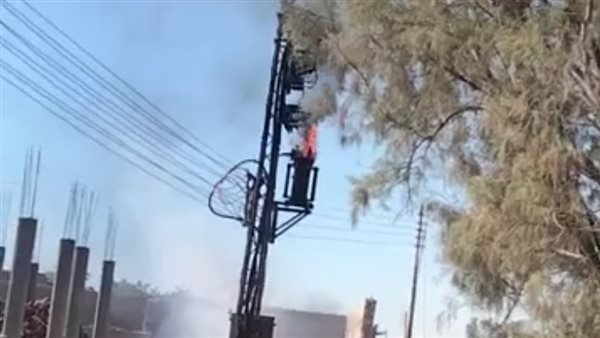 اندلاع حريق بمحول