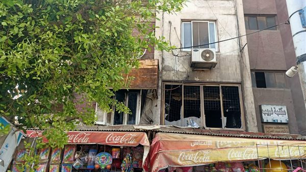 حريق شقة بالقناطر