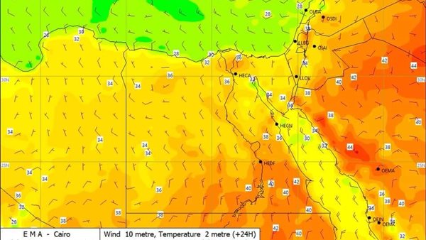 ارتفاع درجات الحرارة