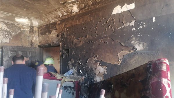 حريق شقة بطوخ