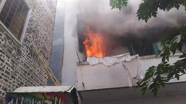 حريق بعقار مجاور