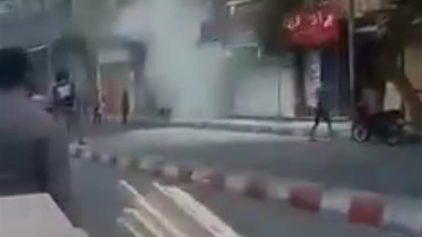 حريق بمحل تجاري