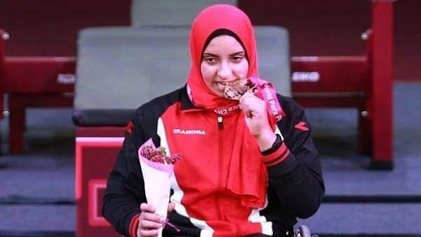 رحاب أحمد تحصد الميدالية