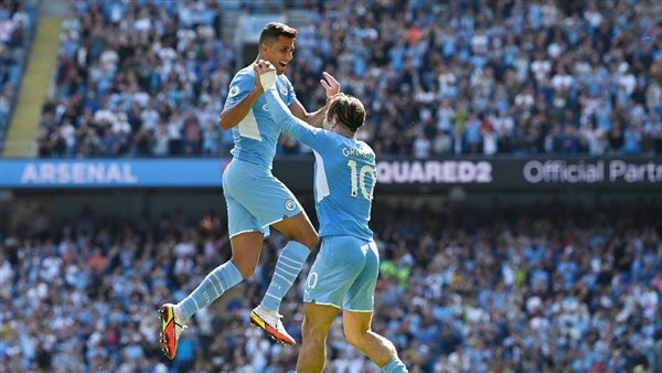 احتفال لاعبو مانشستر