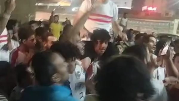 احتفالات بلاعب الزمالك