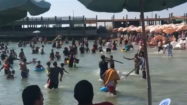 مشاجرة بشاطئ نادي