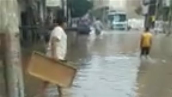 انفجار خط مياة بالمنوفية