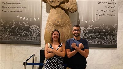 المتحف القومي للحضارة بالفسطاط يستقبل عروسين إسبان | صور