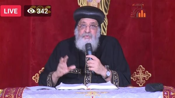 البابا تواضروس خلال