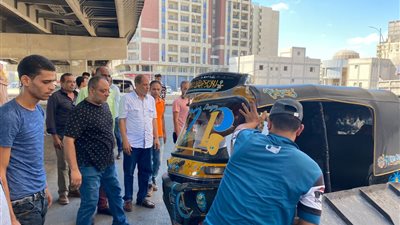 ضبط وتغريم 37 توك توك و6 تروسيكل خلال 72 ساعة بالإسكندرية