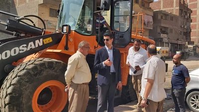 رفع 1450 طن مخلفات بشبرا الخيمة 