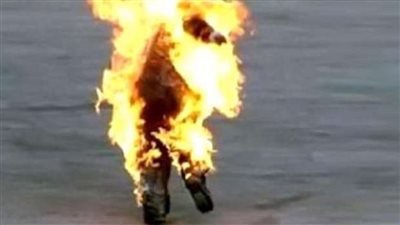 ننشر صورة الشاب المنتحر بإشعال النيران في جسده بمصر القديمة