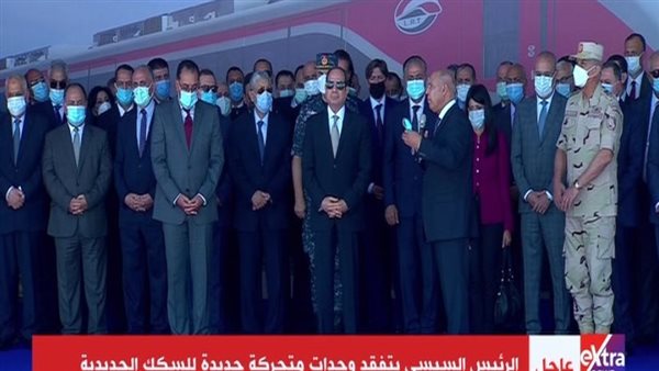 الرئيس السيسي اثناء