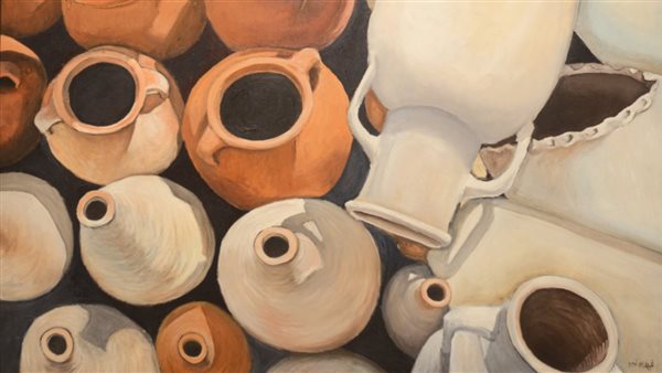 بعض اللوحات المشاركة