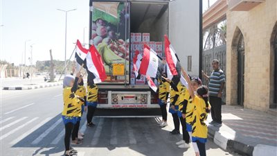  قافلة أبواب الخير تصل إلى شمال سيناء