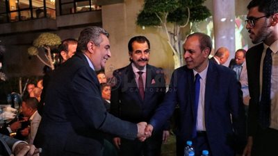 نجوم الرياضة والإعلام في عقد قران محمد سالم وابنة إبراهيم المنيسي | صور