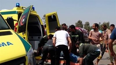 إصابة 4 أشخاص في تصادم سيارتين على الطريق الدولي بكفر الشيخ 