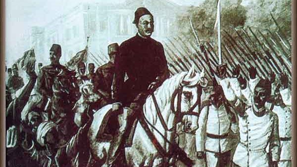 لوحة تصور مظاهرة