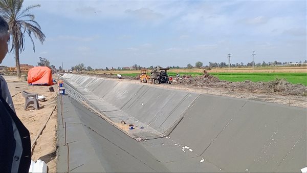 تبطين الترع بكفر