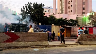 حريق في أحد الأكشاك المجاورة لـ مستشفى الطب النفسي بـ طنطا 