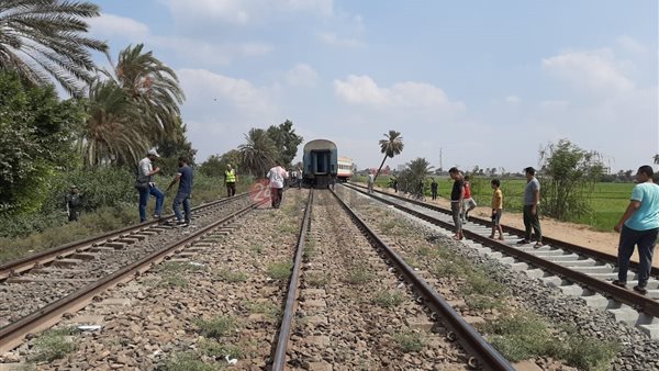 خروج قطار عن القضبان
