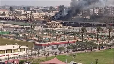 حريق بفرع النادي الأهلي في مدينة نصر.. ومصدر: نشب بغرفة خشبية