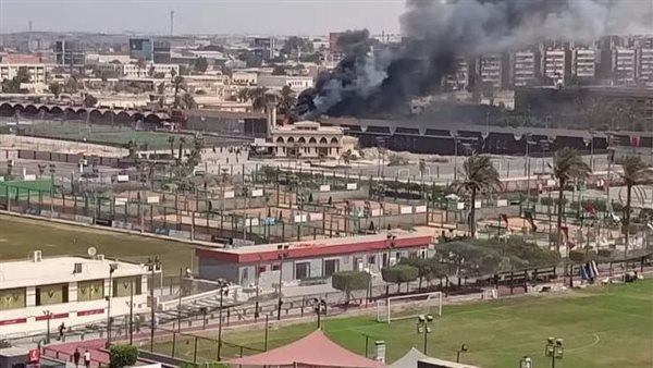 حريق فرع الأهلي مدينة